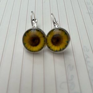 Sunflower earrings